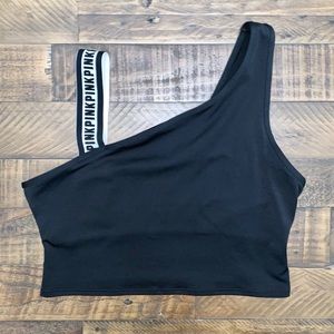 PINK Victoria Secret black and white sports bra